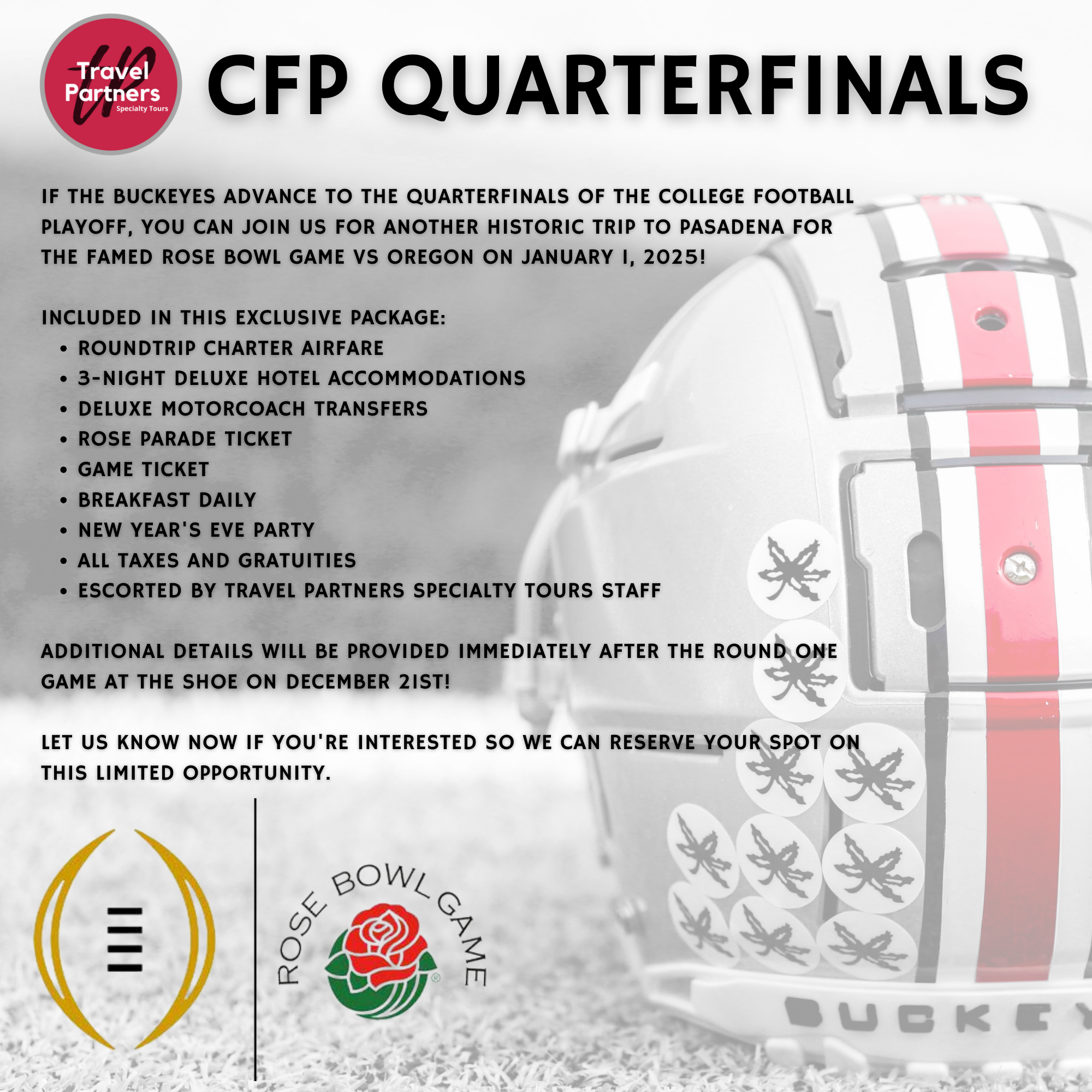 2025 Rose Bowl Trip Interest Form » Online Forms » Buckeye Cruise for